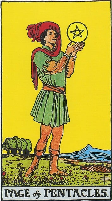 The Page of Pentacles As Feelings, Love, & As a person ( Upward & Reversed)