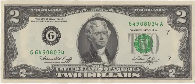 2-Dollar Bill Serial Number Lookup Value